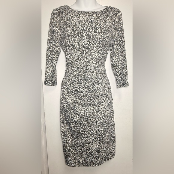 J. McLaughlin Black Sheath Dress with Bateau Neckline - Picture 1 of 7
